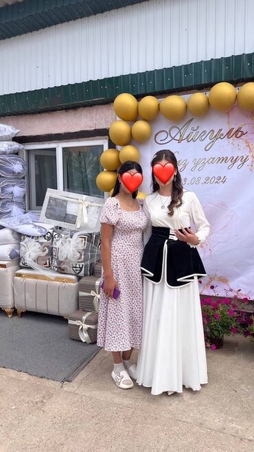 улуттук кийимдер фото: Национальный женский наряд для торжества - Комплект в черно-белой