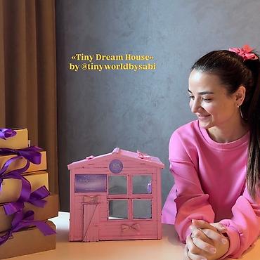 lent guller: “Tiny Dream House” – dekorativ mini ev qutusu (işıqlı) - — 6