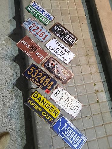 Reklam lövhələri: Dekorativ metal lövhələr. Yenidirlər. Ölçü:15sm-30sm. Kafe, restoran — 10