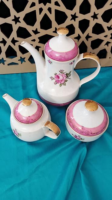 xrom caydan: Çay dəsti, rəng - Ağ, Farfor — 3