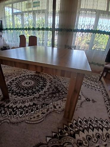 künc divan ölçüləri: Mətbəx və ya qonaq otağı üçün geniş kvadrat masa - Material: taxta — 7