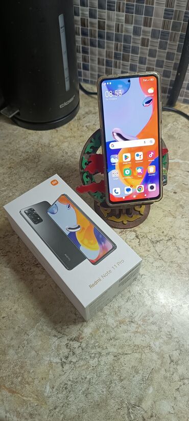 Шкафы: Xiaomi, Redmi Note 11 Pro, Б/у, 128 ГБ, цвет - Голубой, 2 SIM