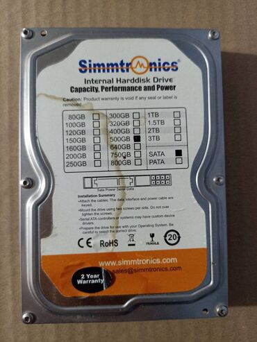 Жесткие диски, переносные винчестеры: Накопитель, Б/у, Samsung, HDD, 512 ГБ, 3.5", Для ПК