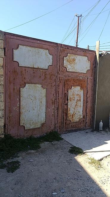 Dəmir darvaza və piyada keçidi olan yan qapı dəsti - Material: qalın