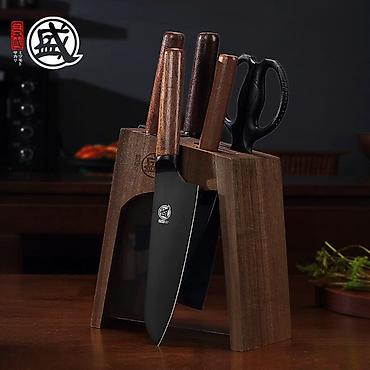 satori нож: 三本盛 (Mitsumoto Sakari) Ножевой набор 6 предметов — японский стиль — 1