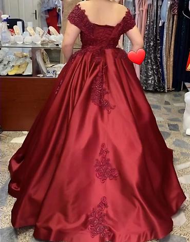 Haljine: Luksuzna bordo svečana haljina / venčanica (Kao nova!) ​Prodajem — 4