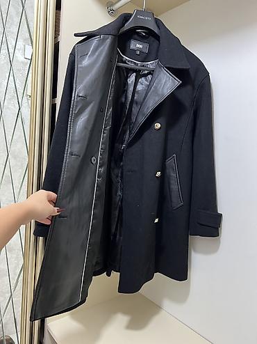 палто: Пальто, DKNY, L, цвет - Черный — 2