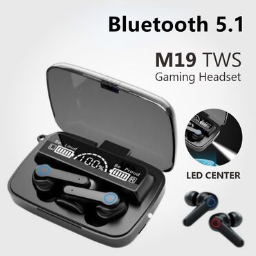 Qulaqcıqlar: Yeni Simsiz (Bluetooth) Qulaqcıqlar, rəng - Qara