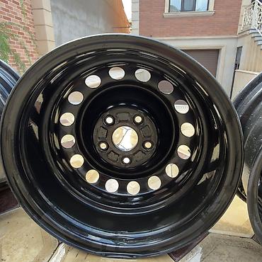 prius disk kalpagi: Toyota üçün disk və kalpak dəsti - 4 ədəd polad disk: qara rəng, 5 — 5