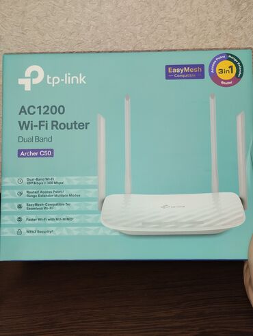 Modemlər və şəbəkə avadanlıqları: Tp link C50 Wifi 6 texnologiyası Genişləndirici modu mövcuddur