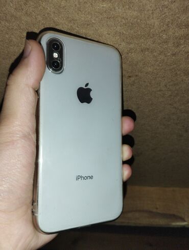 Apple iPhone: IPhone X, 64 ГБ, Белый, Беспроводная зарядка, Face ID