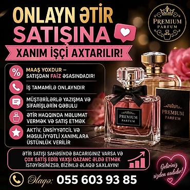 Satış məsləhətçisi tələb olunur, Yalnız qadınlar üçün, İşəmuzd ödəniş lalafo.az -da Satış məsləhətçisi tələb olunur, Yalnız qadınlar üçün, İşəmuzd ödəniş