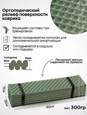 раскладка: Складной туристический коврик-пенка (сидушка/каремат Z-образный) - — 2