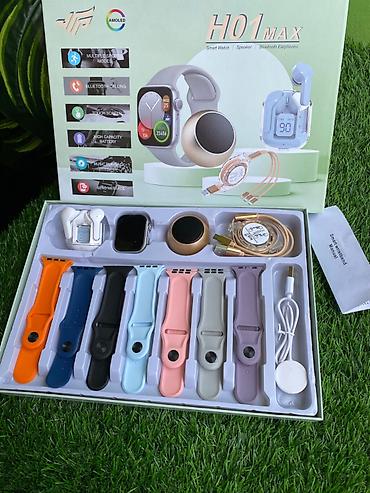 Smart Saat H01 Max Combo Dəst Yeni, bağlı qutuda H01 Max Smart Saat