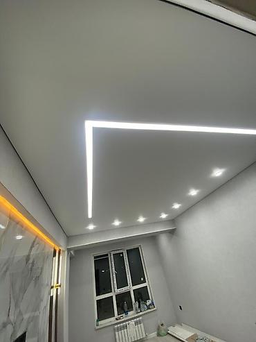 Натяжной потолок: Натяжной потолок Глянцевое Монтаж — 3