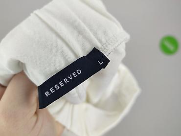 reserved spodnie biale: Reserved, Spodnie materiałowe damskie, rozmiar L — 4