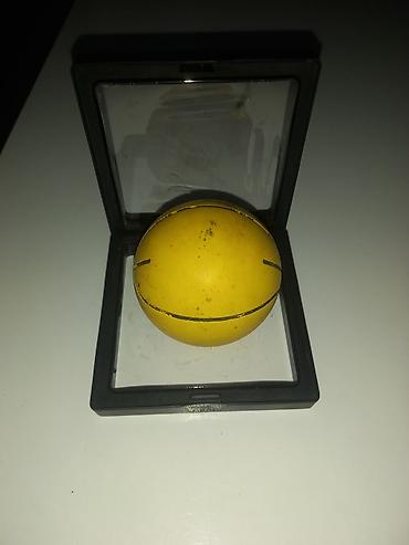 Боксерские груши: Sarı rəngli mini basketbol formalı stress topu - Material: yumşaq — 4