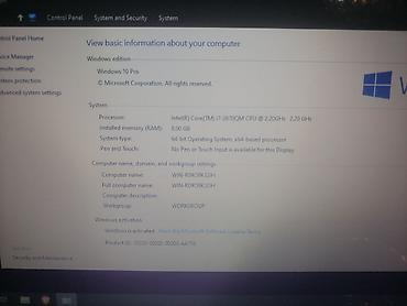 intel core i3: HP noutbuk – Windows 10 Pro Texniki göstəricilər: - Prosessor: Intel — 2