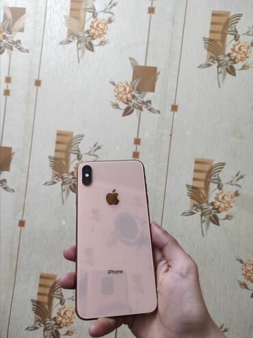 iphone xs max qiymet: IPhone Xs Max, 64 GB, Qızılı, Simsiz şarj, Face ID