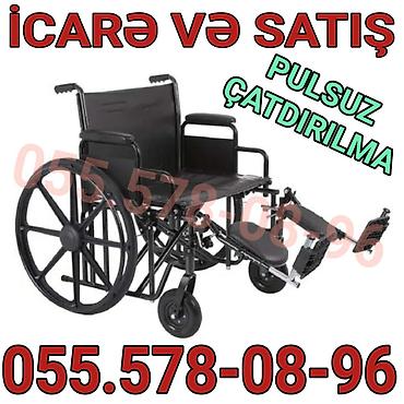 Инвалидные коляски: İcarə və satış üçün əlil arabası Xüsusiyyətlər: - Mexaniki təkərli — 1