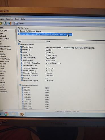 Monitori: Stari monitor Samsung SyncMaster 710n. Proveren samo na kratko dok je — 16