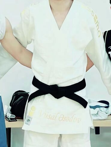 qaqa desti: Cüdo kimono dəsti Arginal kimano 175 razmer - Rəng: ağ - Material