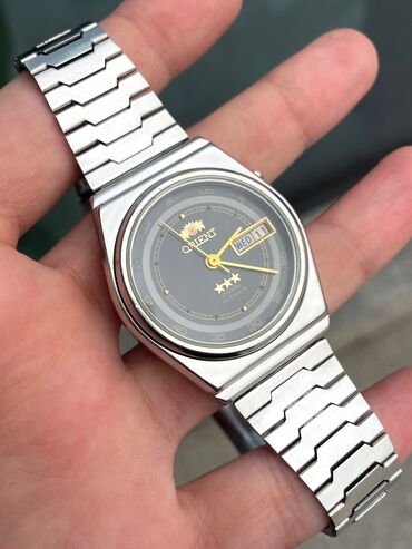 Qol saatları: İşlənmiş, Qol saatı, Orient, rəng - Boz — 1