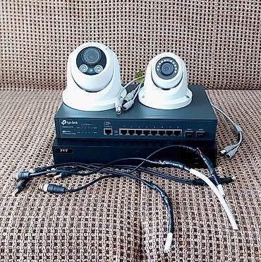 4k kamera: TVT firmasının iki ədəd, günbəz formalı təhlükəsizlik kamerası — 3