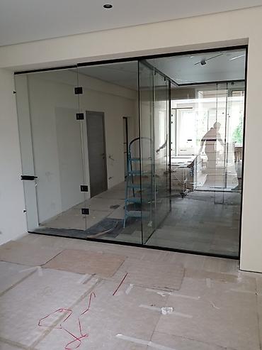 Перегородки на заказ: На заказ Цельностеклянная перегородка, Для офиса, Бронированное стекло, Монтаж, Демонтаж, Бесплатный замер — 5