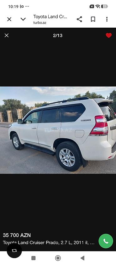 prado sukan: Toyota Land Cruiser Prado: 2.7 l | 2011 il Ofrouder/SUV — 2