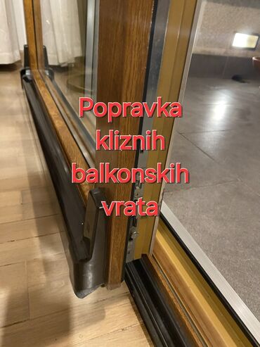 jaknica m: Popravka kliznih balkonskih vrata americkih plakara kliznih pregradnih