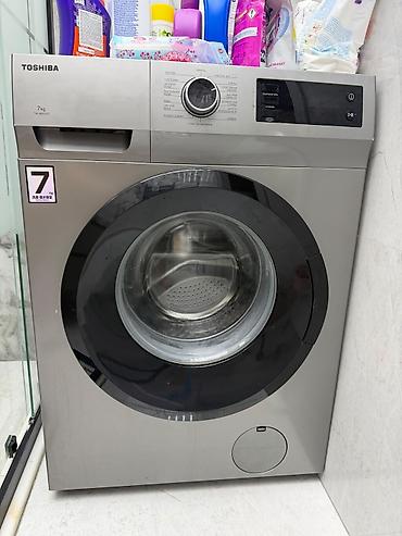 masin cesqa: Paltaryuyan maşın Toshiba, 7 kq, İşlənmiş, Avtomat, Qurutmasız, Kredit yoxdur, Ünvandan götürmə — 1
