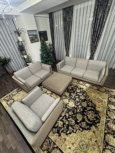 Комплекты мягкой мебели: Комплект мягкой мебели, Б/у, Самовывоз, цвет - Бежевый at lalafo.kg — 1 Комплекты мягкой мебели: Комплект мягкой мебели, Б/у, Самовывоз, цвет - Бежевый — 1