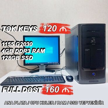 Prosessorlar: Ofis üçün Kompüterlər "Super Power DDR3 H61 1155 G2030” ⭐Tək Sistem
