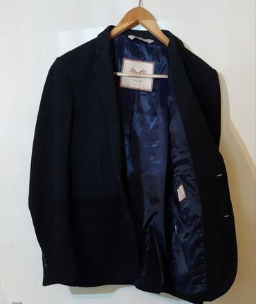 maslinasto zelene pantalone muske: Suit jacket, M (EU 50), Zara, color - Black