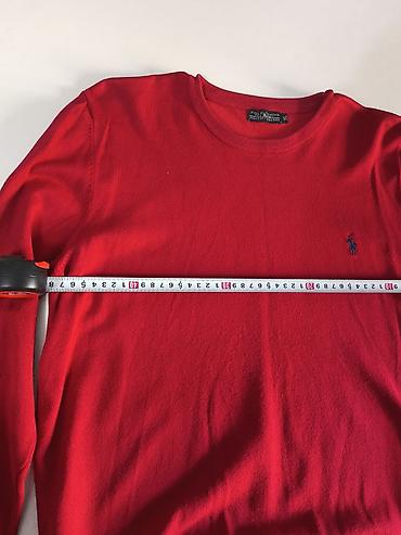 Свитера: Мужской свитер, XL, Polo Ralph Lauren, Б/у, цвет - Красный, Самовывоз, Платная доставка — 2