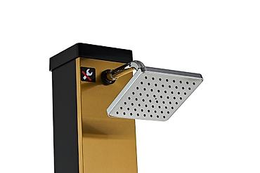 buket od povrća: Solarni tuš kvadratni PVC NERO 40L zlatni CY-S8025SG Solarni tuš — 3