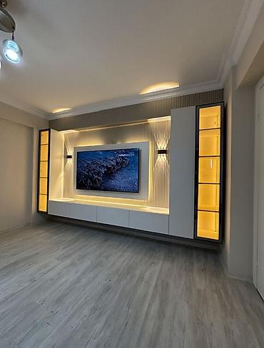 asm mebel: Məhsul: Daxili işıqlandırmalı TV divar paneli və TV tumbaları, eləcə — 1