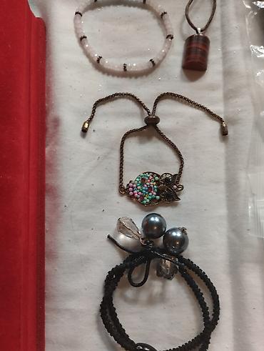 Bijuteriya dəstləri: Bijuteriya dəsti – müxtəlif aksesuarlar - Turkuaz rəngli baş bəzəyi — 4