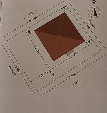 quba amsar kendi torpaq satilir: 4 otaqlı, 99 kv. m, Kredit yoxdur, Təmirsiz — 2