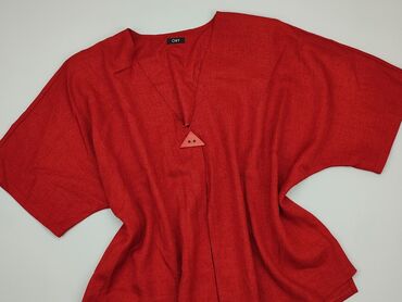 czarne bluzki w czerwone róże: Knitwear, XL (EU 42), condition - Very good