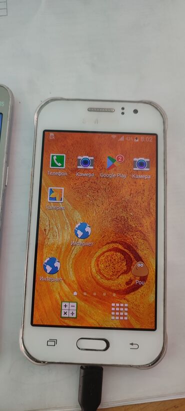батарейки самсунг: Samsung Galaxy J1, Б/у, 4 GB, цвет - Белый, 2 SIM