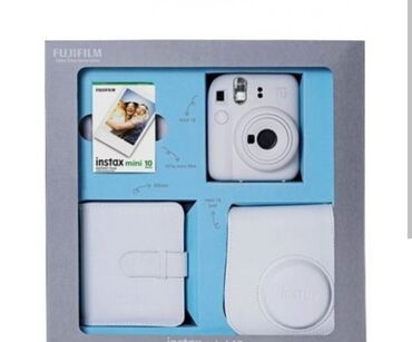 фотоаппарат 16 мегапикселей: FUJIFILM Instax Mini 12 dəst Dəstin tərkibi: - Instax Mini 12 instant