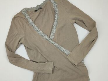 beżowa bluzki z krótkim rękawem: Blouse, Vero Moda, M (EU 38), condition - Good