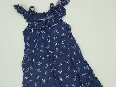 długa sukienka letnia w kwiaty: Dress, 5-6 years, 110-116 cm, condition - Good