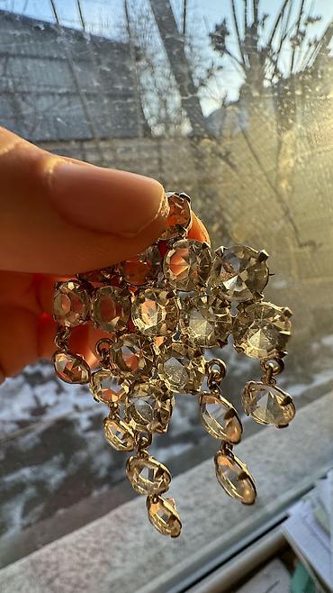 Броши: Брошки СССР РАРИТЕТВИНТАЖНЫЕ Викториянской эпохи,камень красный — 13