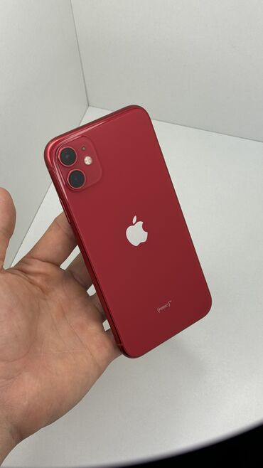 айфон 68: IPhone 11, Колдонулган, 128 ГБ, Кызыл, 95 %