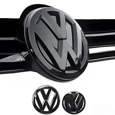 Tuning oprema: Crne VW značke/emblemi – set - Dizajn: sjajna crna završna obrada — 8