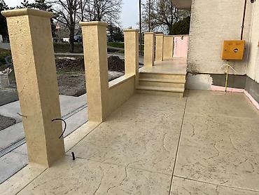 Beton, malter: Dekorativni štampani beton – terase, staze, stepeništa i ograde - — 1