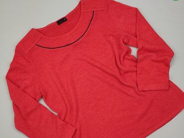 czerwona bluzki z długim rekawem: Bluzka Damska, M, stan - Dobry